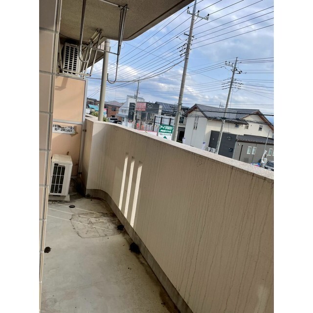 広いバルコニーです♪