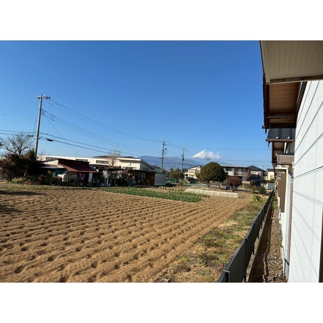 富士山が見えます。