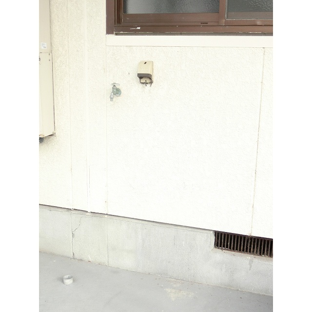 屋外洗濯機置き場