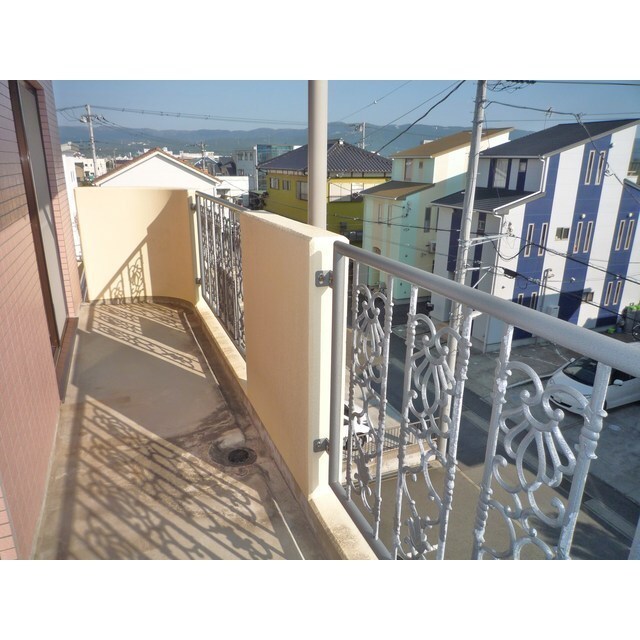南向きのバルコニー