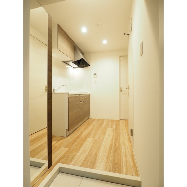 姿見付きシューズボックス