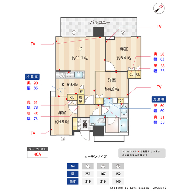 間取図（寸法入）