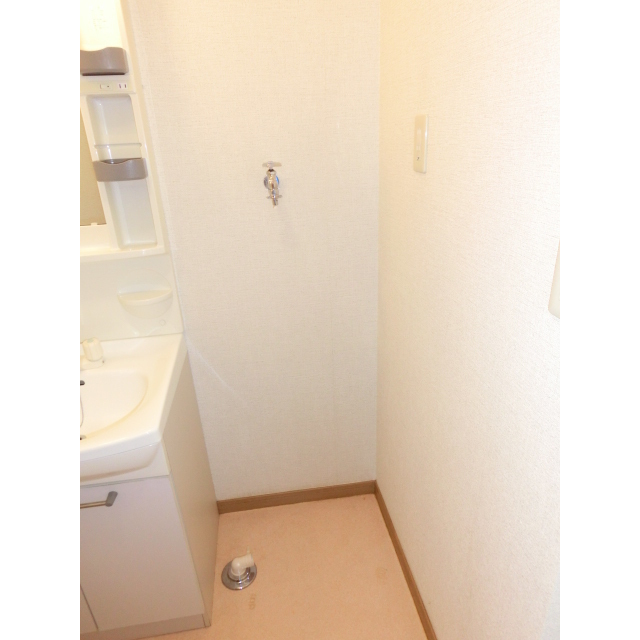 ☆脱衣所の中に洗濯機置場がおります☆