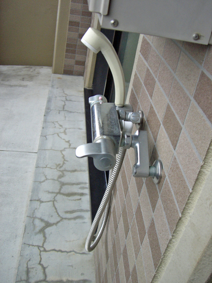 ペット用シャワー(バルコニー)