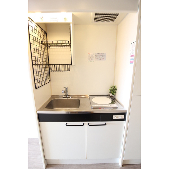 1口IHコンロ付キッチン★※別部屋モデルルーム・現況優先