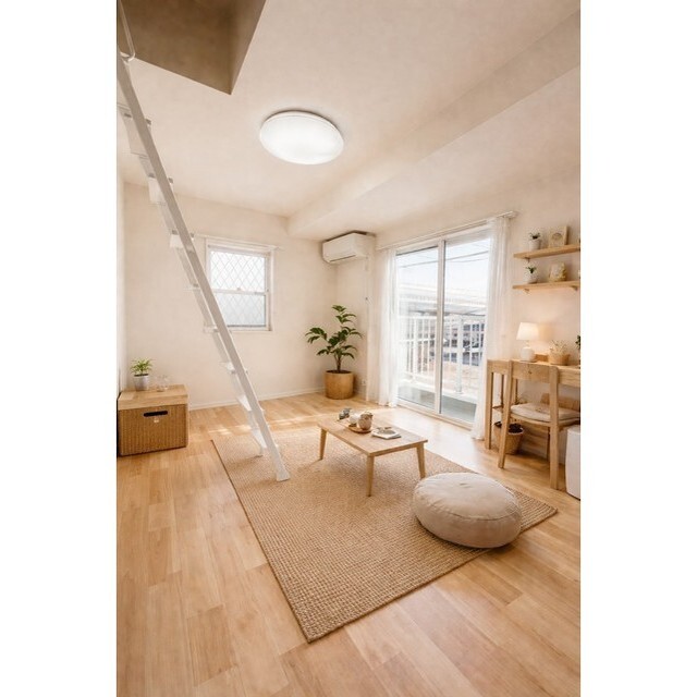 南向き・二面採光の明るいお部屋☆※写真はバーチャルモデルルームです。現況優先。