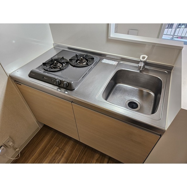 ２口ガスコンロ付キッチンです♪