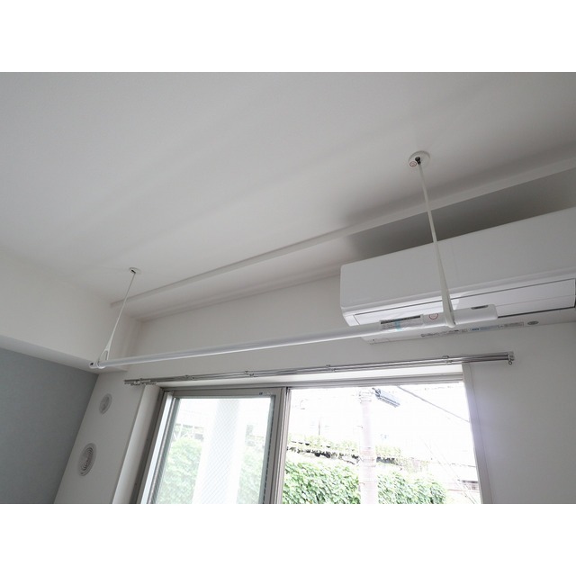 室内物干しがあるので、雨の日も安心!