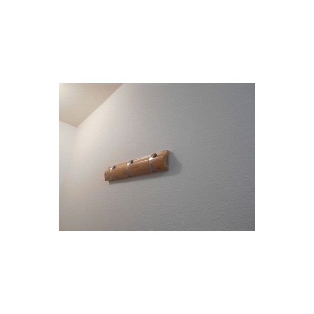 3連フックが玄関にあります☆