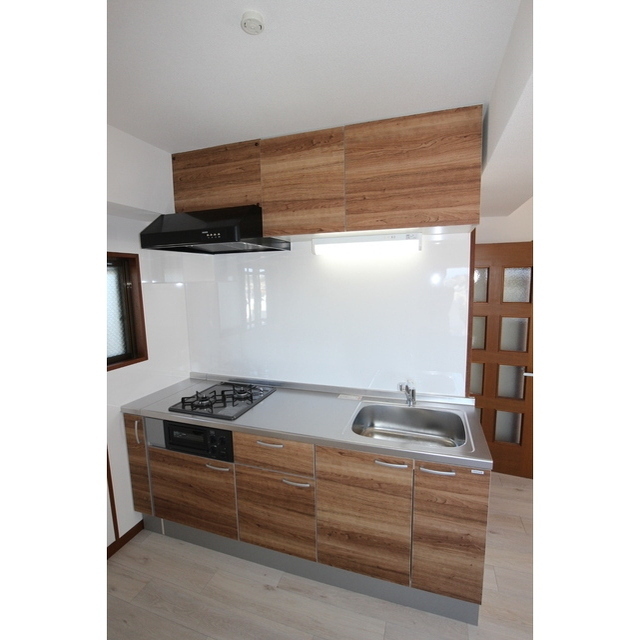 2口ガスコンロ・グリル付のシステムキッチン☆※現況優先