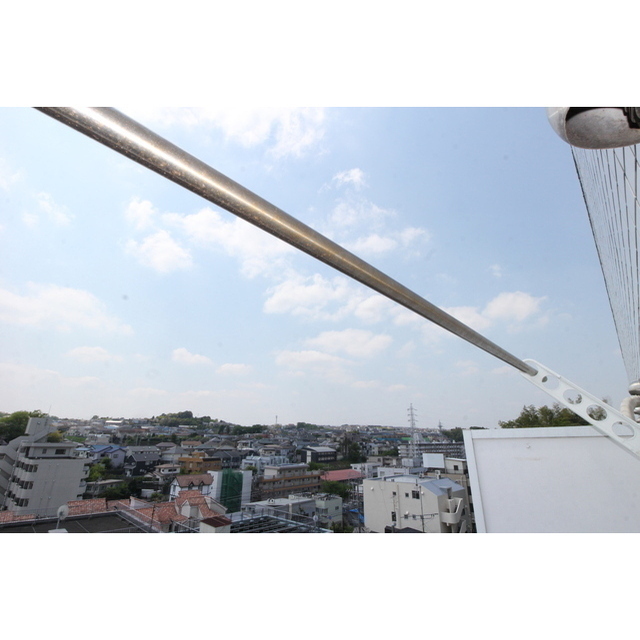 バルコニーに物干しフック付★