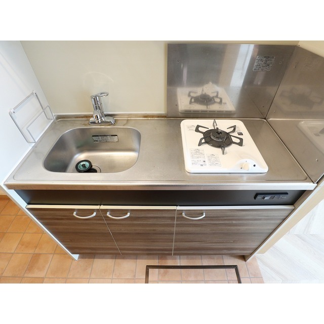 1口ガスコンロ付キッチン※写真は別部屋現況優先