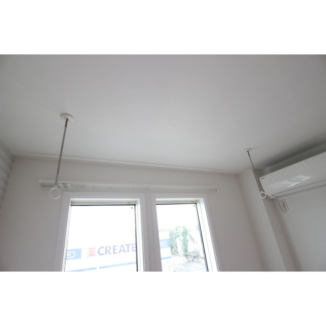 室内物干し付で雨の日も安心★