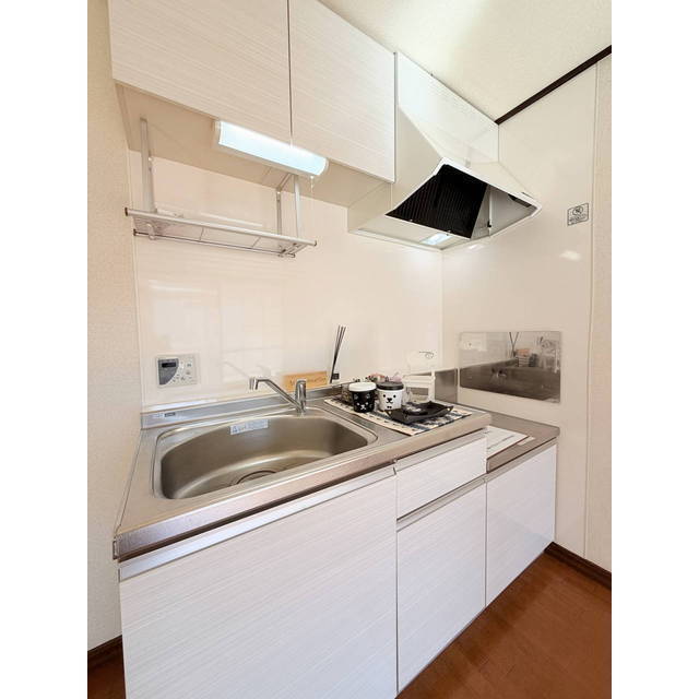 ２口ガスコンロが設置出来るキッチンスペースです！