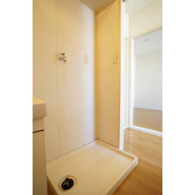 洗濯機も洗面脱衣スペースに設置出来ます