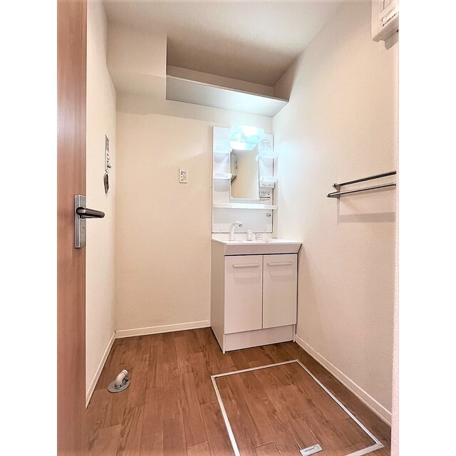 ゆとりある洗面脱衣スペース