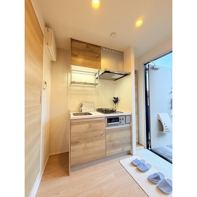 2口コンロ付きシステムキッチンは魅力♪