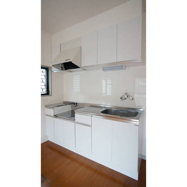 2口のガスコンロが設置できます