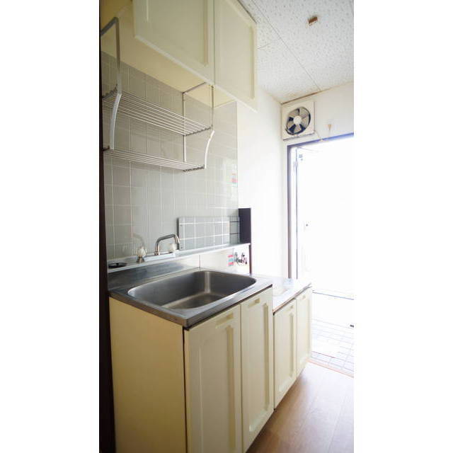 2口のガスコンロが設置できます