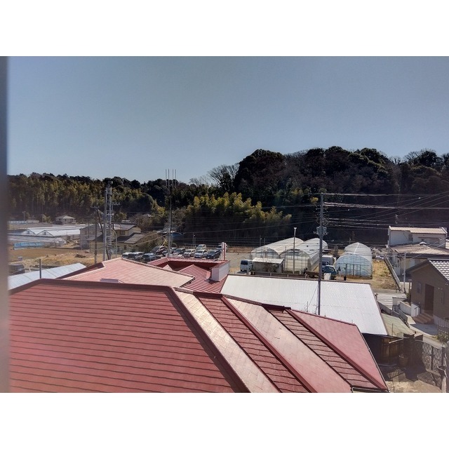 北側洋室からの眺望！遮蔽物はありません