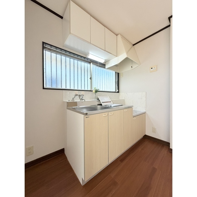 ２口のガスコンロが設置できます