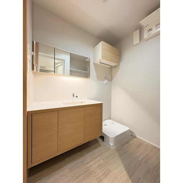 便利な独立した洗髪洗面化粧台♪