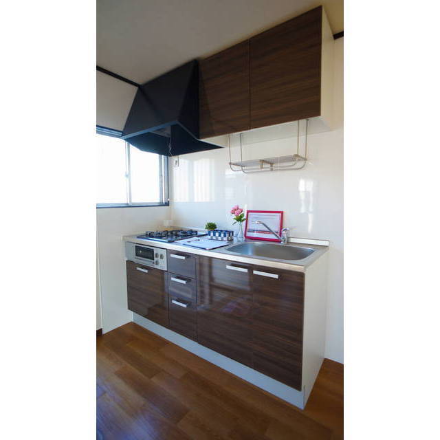 ２口ガスのシステムキッチン