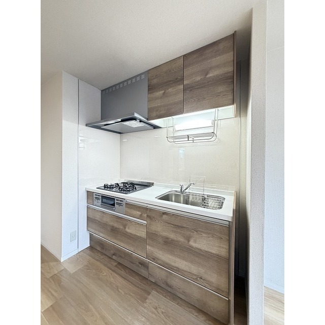 グリル付きのシステムキッチン(3口)♪