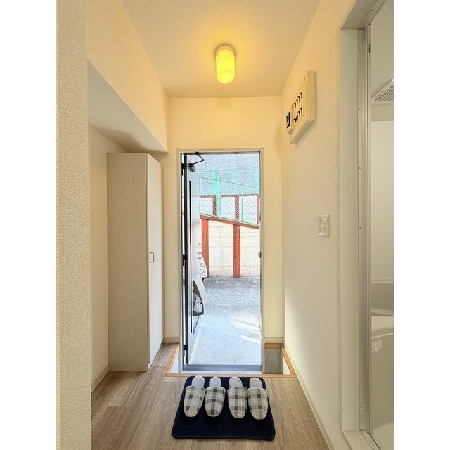 玄関まわりをきれいに保てるシューズボックス付き