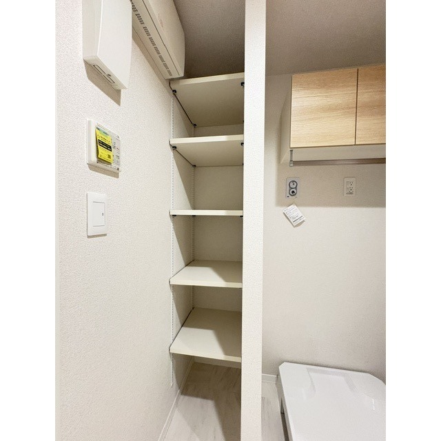 洗面所にあるタオル棚♪