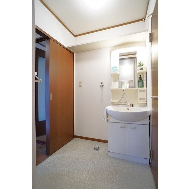 ゆとりの洗面脱衣スペース