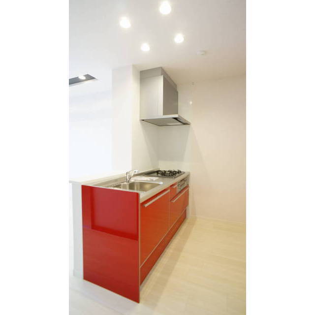 ３口コンロのシステムキッチン