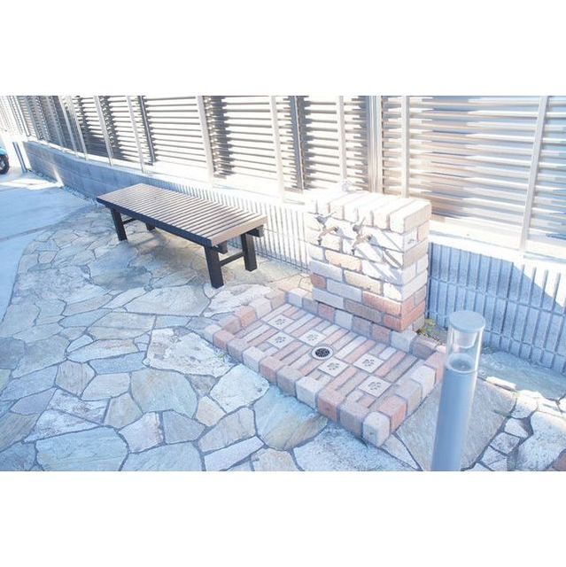 ペットの足洗い場があります♪