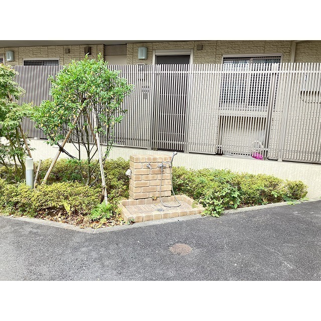 ペットの足洗い場も設置♪