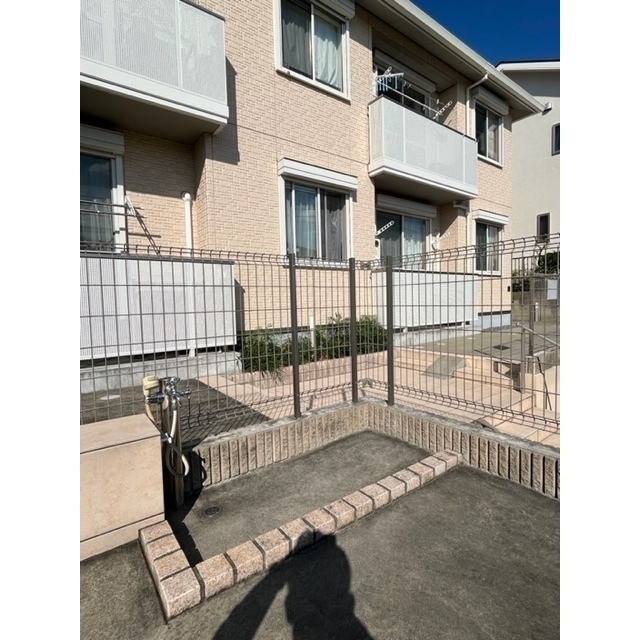 ペットの足洗い場も付いてます♪