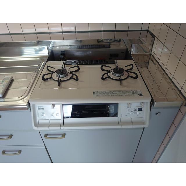 ２口ガスコンログリル付