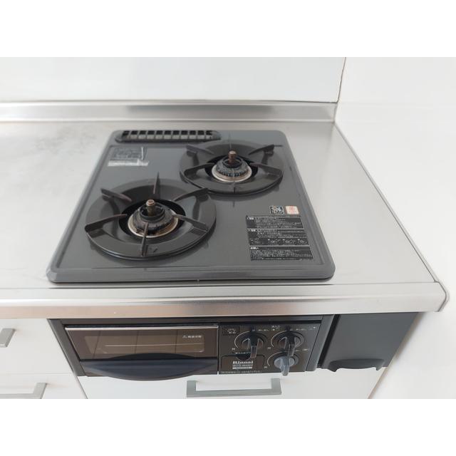 ２口ガスコンログリル付