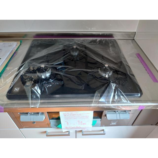 ３口ガスコンログリル付