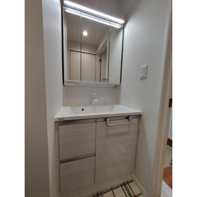 三面鏡シャワー付洗面化粧台