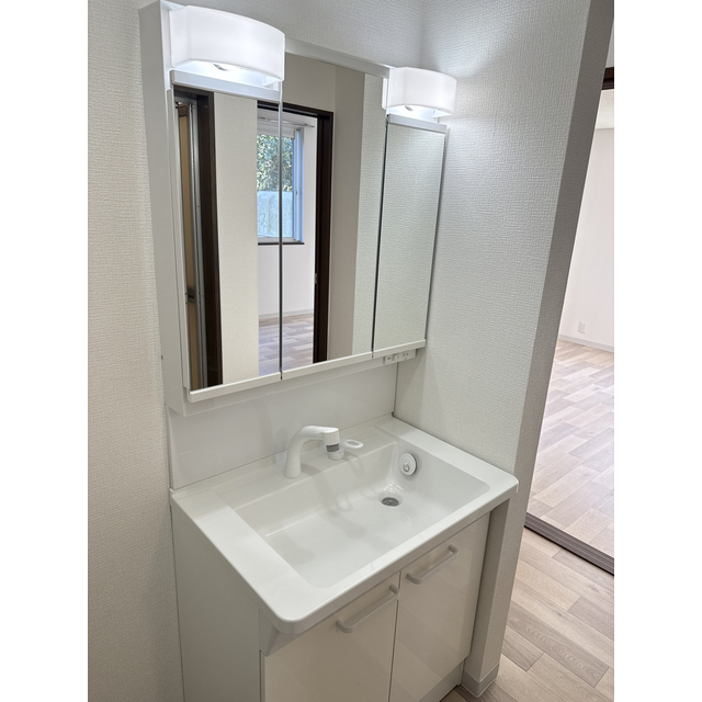 シャワー付洗面化粧台