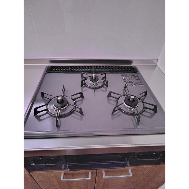 ３口ガスコンログリル付