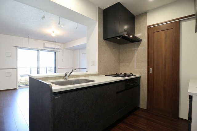 ガス3口グリル付き