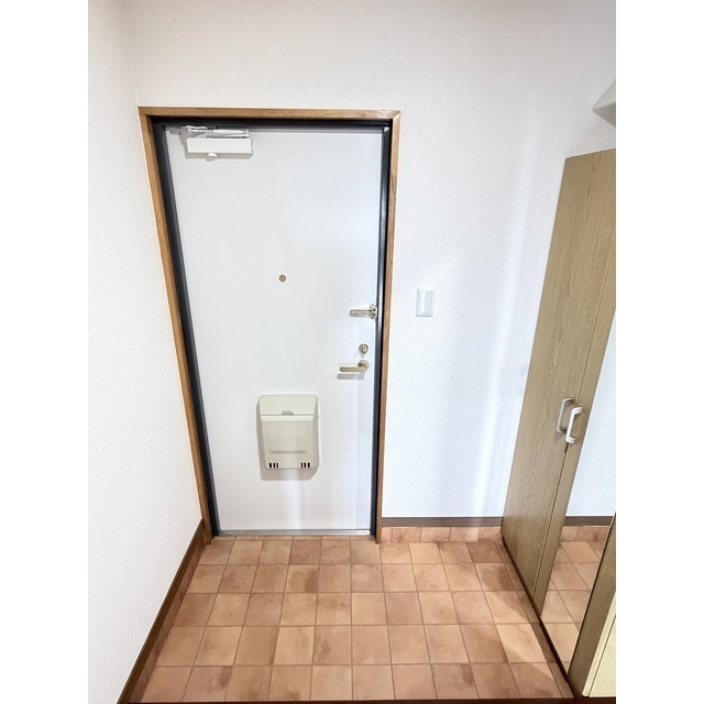 ミラー付きシューズボックス