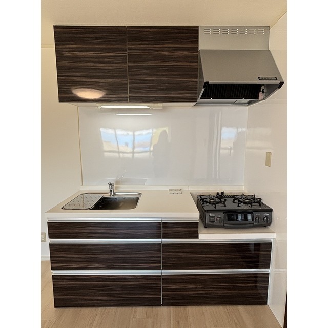 2口ガスコンロ付き