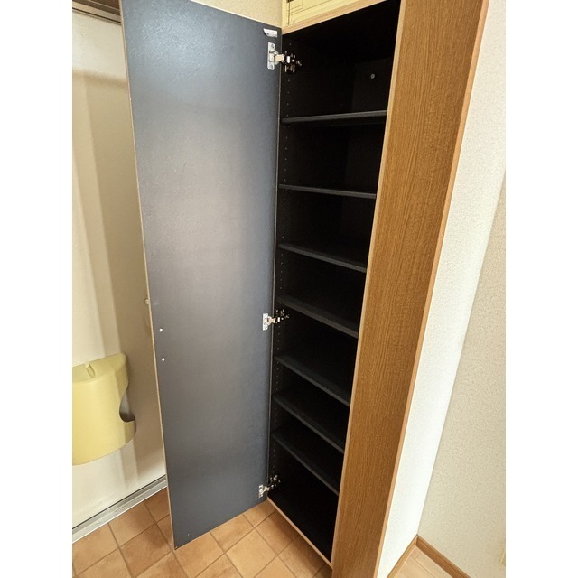 ミラー付きシューズボックス