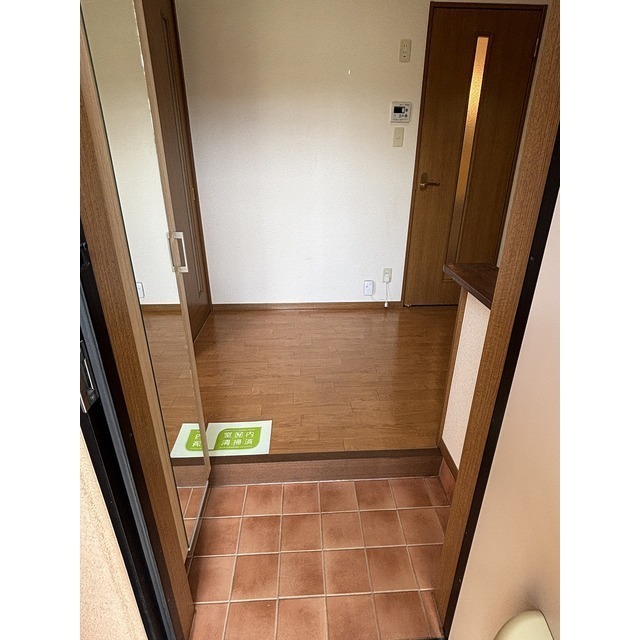 ミラー付きシューズボックス